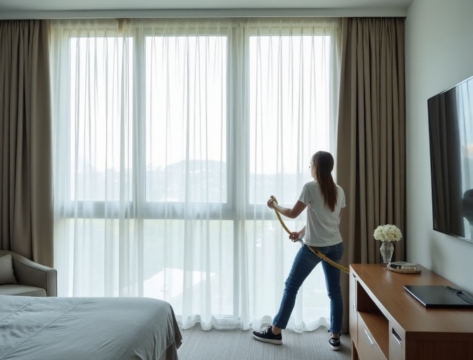 Pelican Waters Sheer Curtain Cleaning